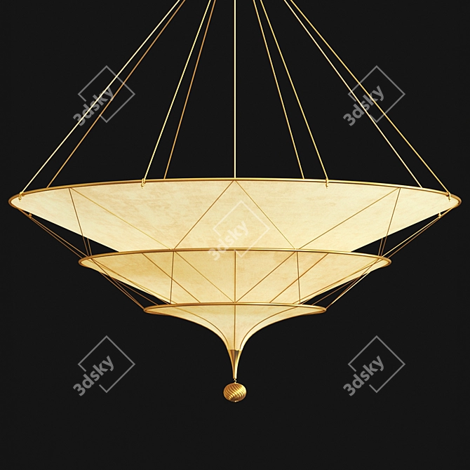 Scheherazade Fortuny Metal Fabric Collection 3D model image 1