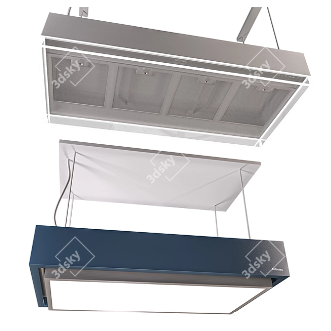 Sleek Falmec Hood Set 3 3D model image 2