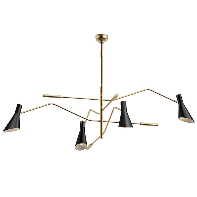 Elegant Spyder Chandelier Model 3D model image 1