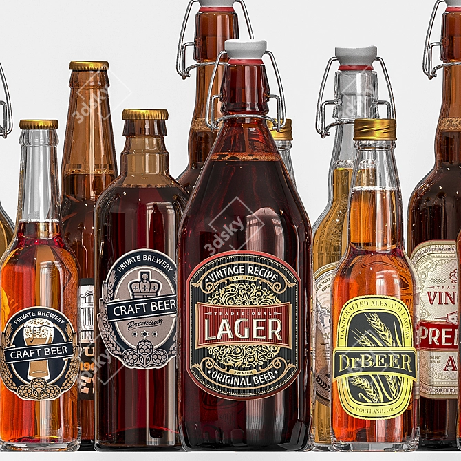 Craft Beer Collection Kit 3D model image 2