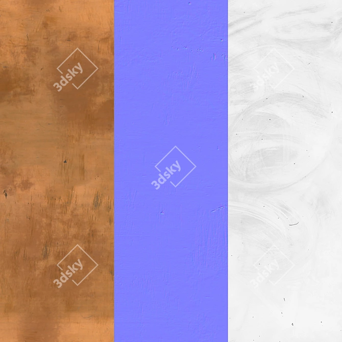  Seamless Brass PBR Texture Set 3D model image 2