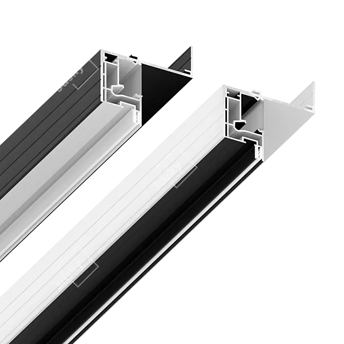 Floating LED Ceiling Profile 3D model image 1