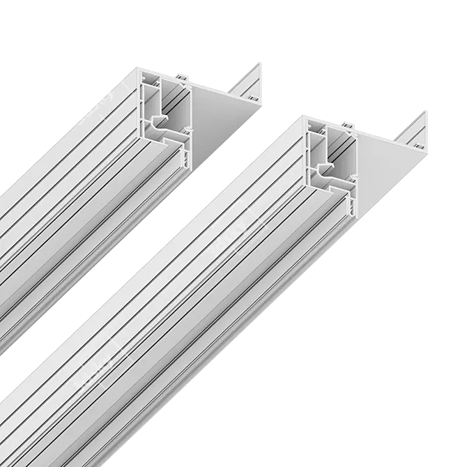 Floating LED Ceiling Profile 3D model image 2