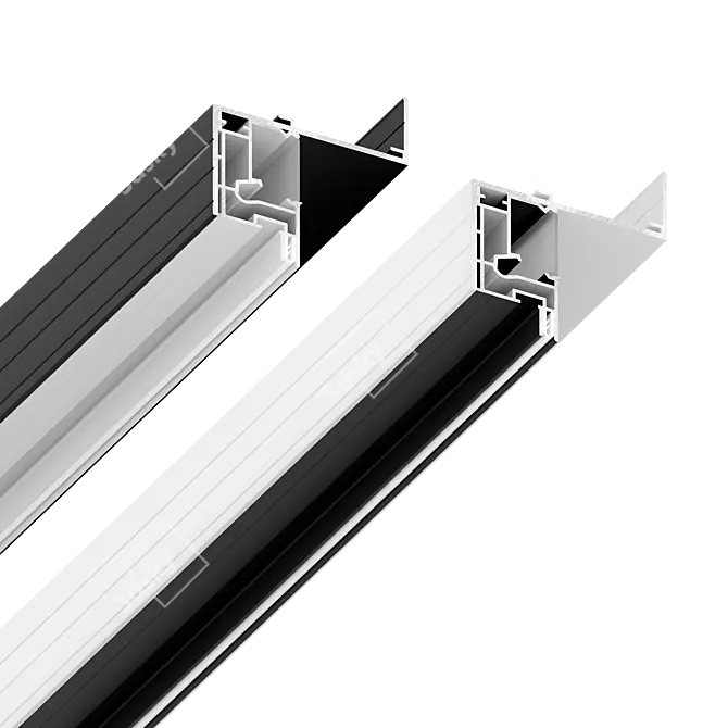 Floating LED Ceiling Profile 3D model image 3