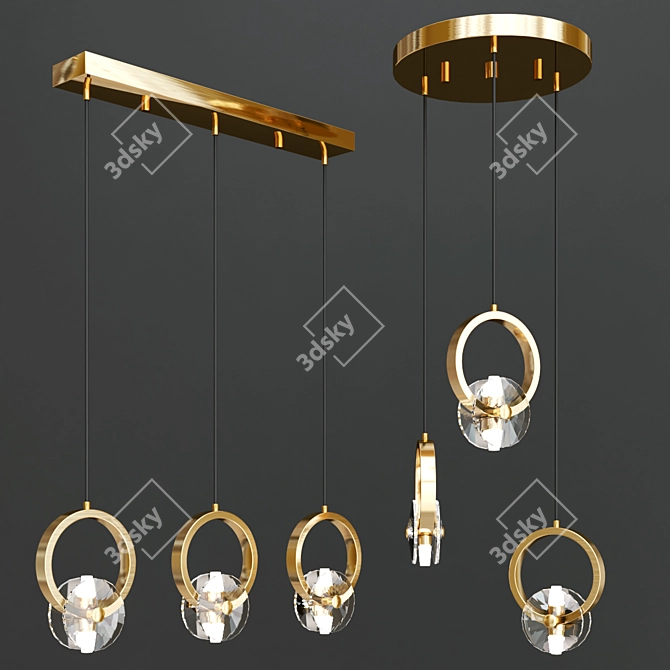 Elegant Adonica Lighting Collection 3D model image 3