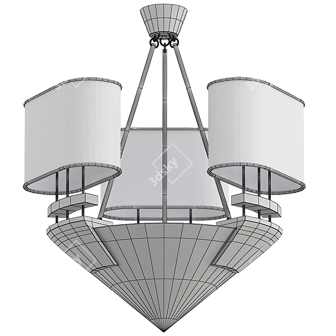 Vibrant Duka Suspension Lamp 3D model image 2