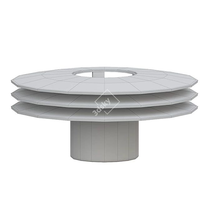 Modern Revolve Sphere Table Lamp 3D model image 2