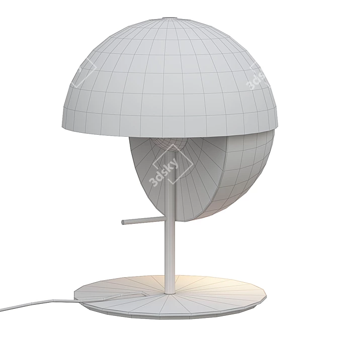Elegant Theia Table Light 3D model image 2