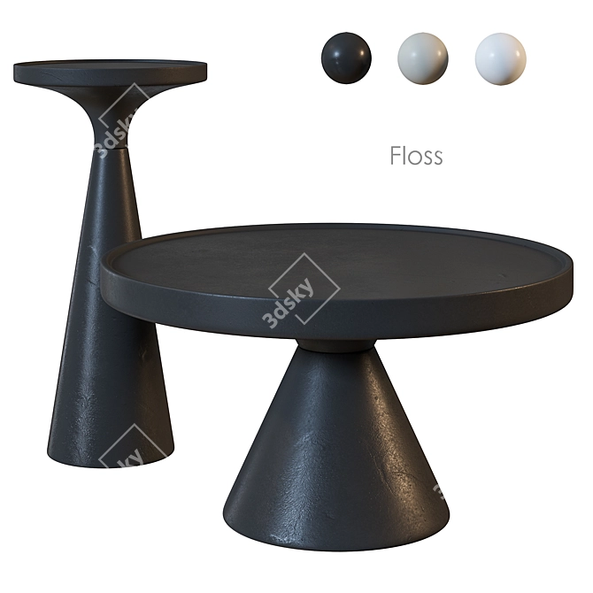 Modern Magazine Table Zuiver Floss 3D model image 3