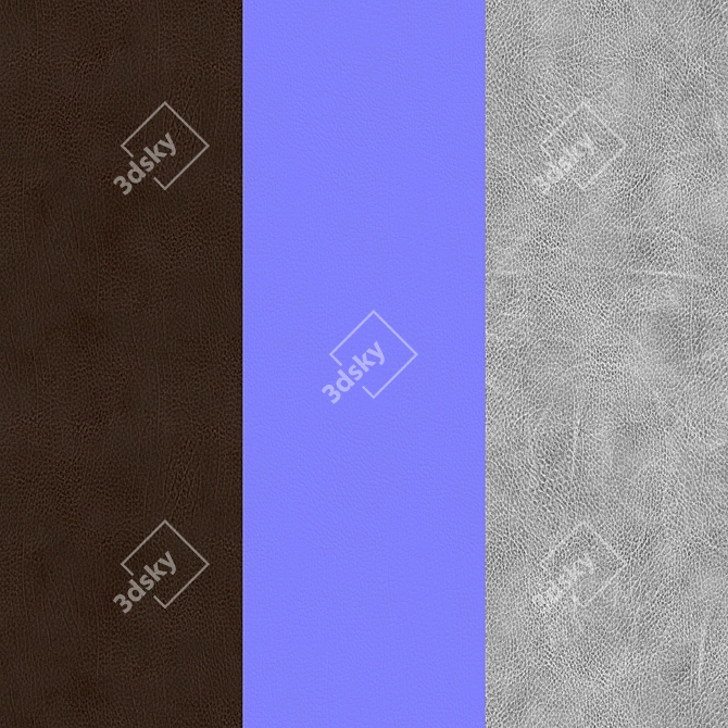 PBR Leather 4K Texture Set 3D model image 2