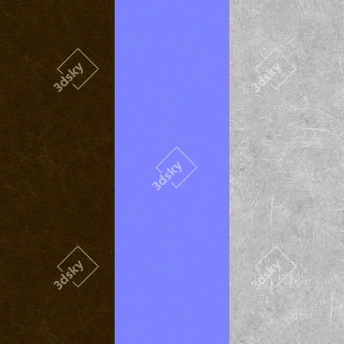 Luxury PBR Leather Texture Set 3D model image 2