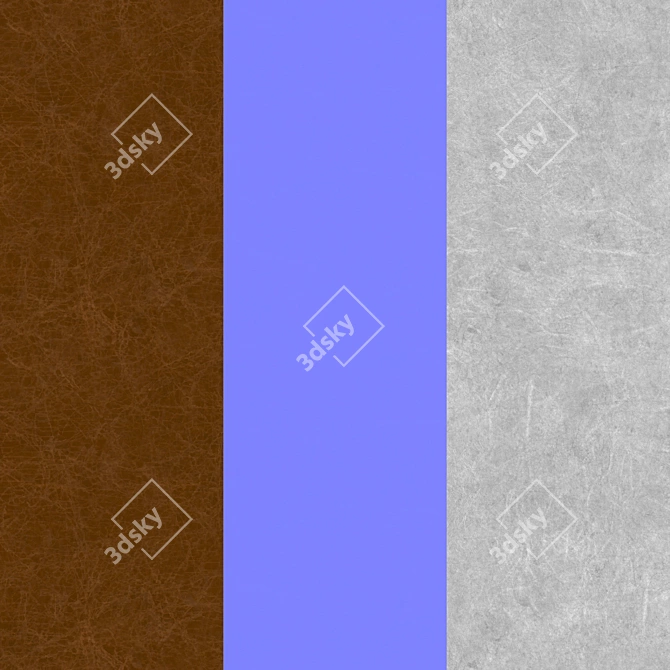 Kingly Leather Texture Set 3D model image 2