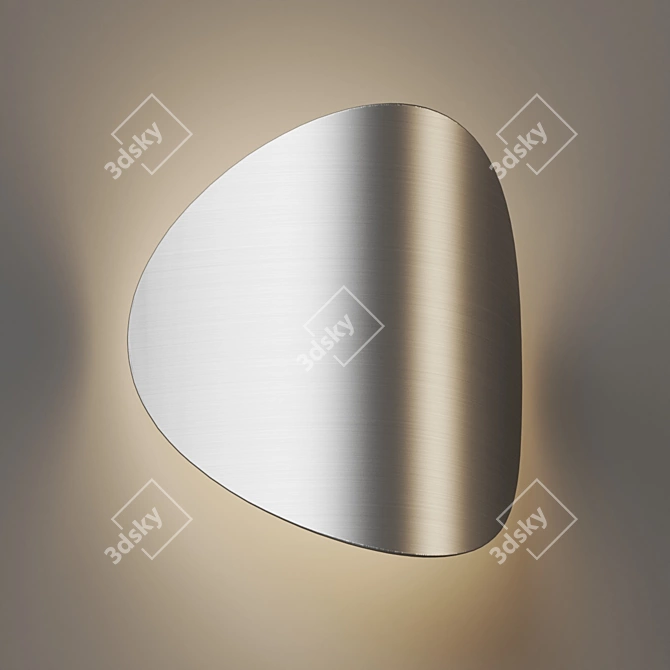 Lune Outdoor Wall Sconce - Moonlight Magic 3D model image 2