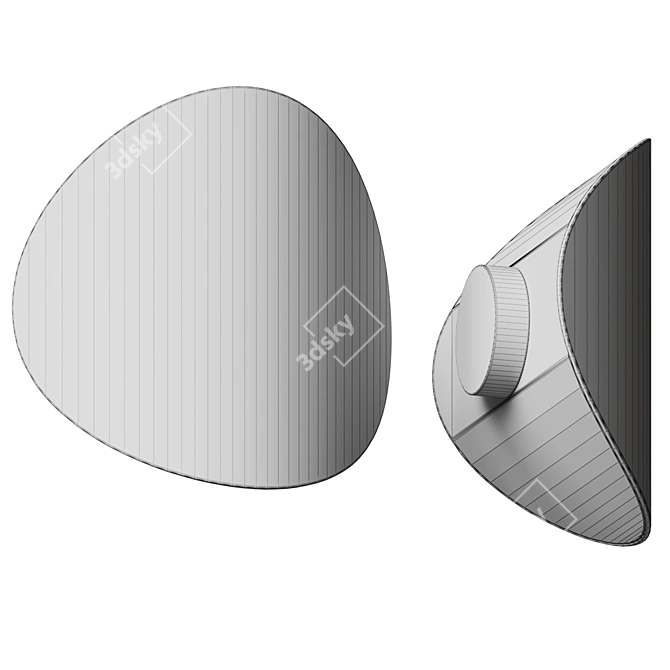 Lune Outdoor Wall Sconce - Moonlight Magic 3D model image 5