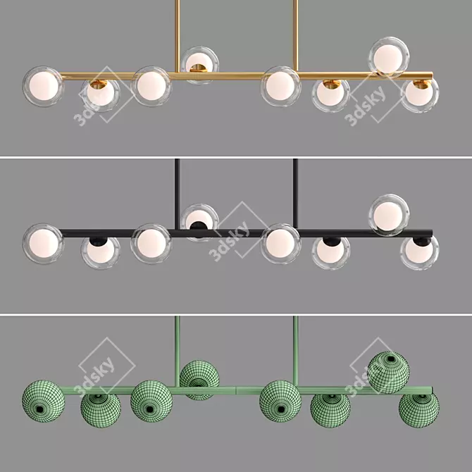 Linda Long Modern Design Lamps 3D model image 3