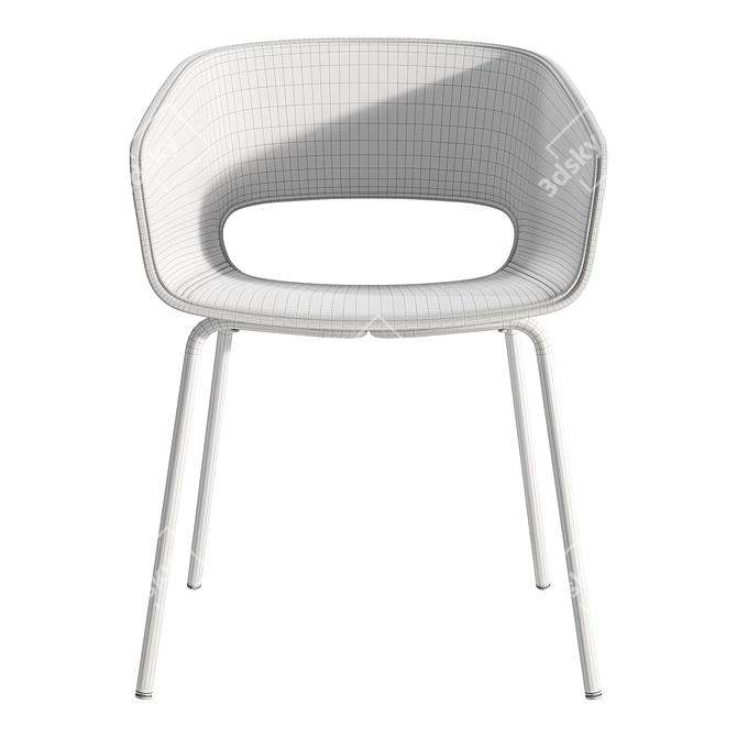 Modern Danish Maree 401 Chair 3D model image 4