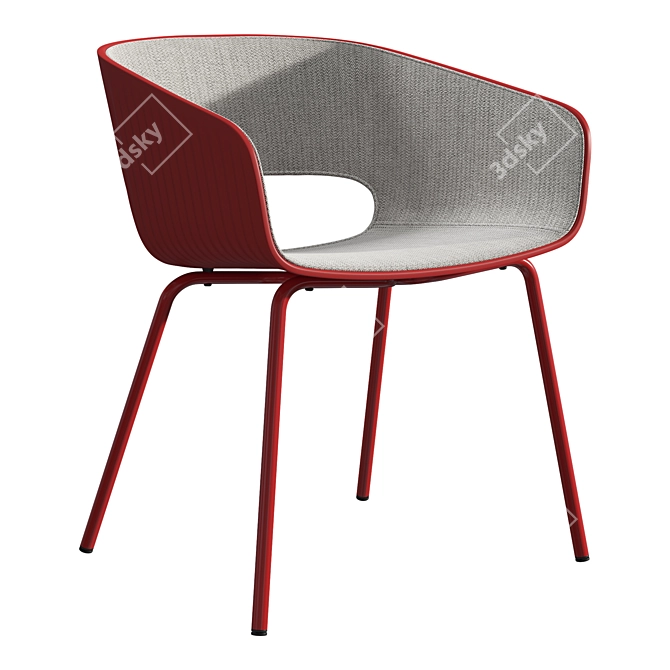 Modern Danish Maree 401 Chair 3D model image 6