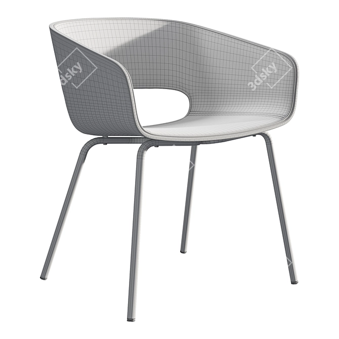 Modern Danish Maree 401 Chair 3D model image 7