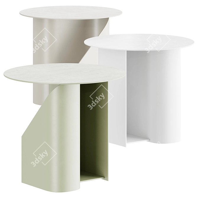 Modern Design Side Table 3D model image 1