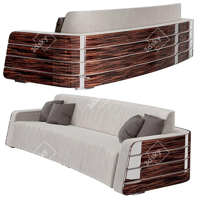 Iconic Odeon Sofa: Grandiose Design 3D model image 1