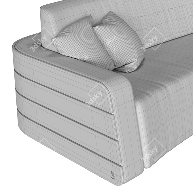 Iconic Odeon Sofa: Grandiose Design 3D model image 6