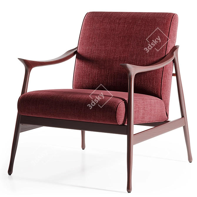 Sophisticated Vivi Armchair by Tosconova 3D model image 12