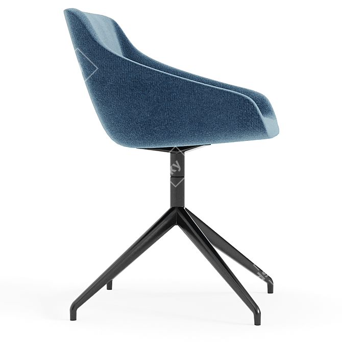 Modern Rocco Dining Chair 3D model image 2