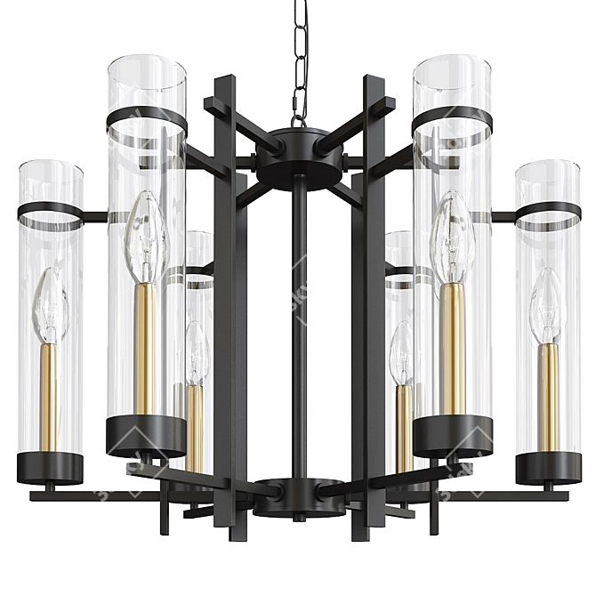 Modern Style Pendant Light Fixture 3D model image 1