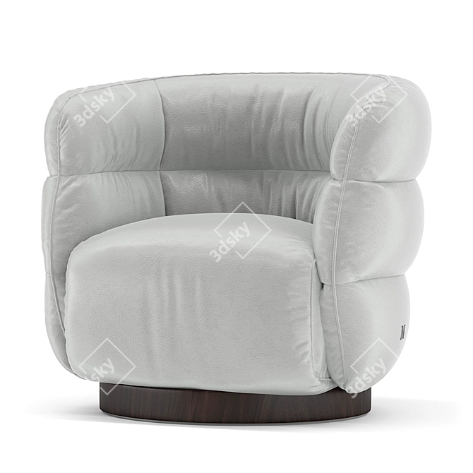 Luxury Comfort Couture Armchair 3D model image 3
