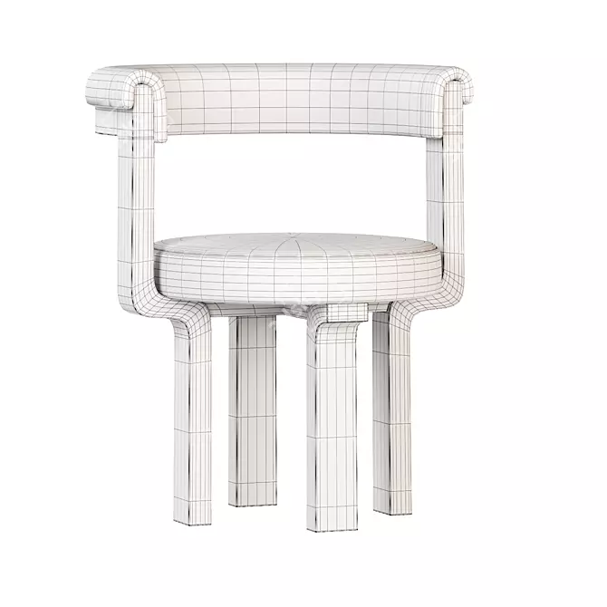  Modern Minimalist Kana Chair 3D model image 3