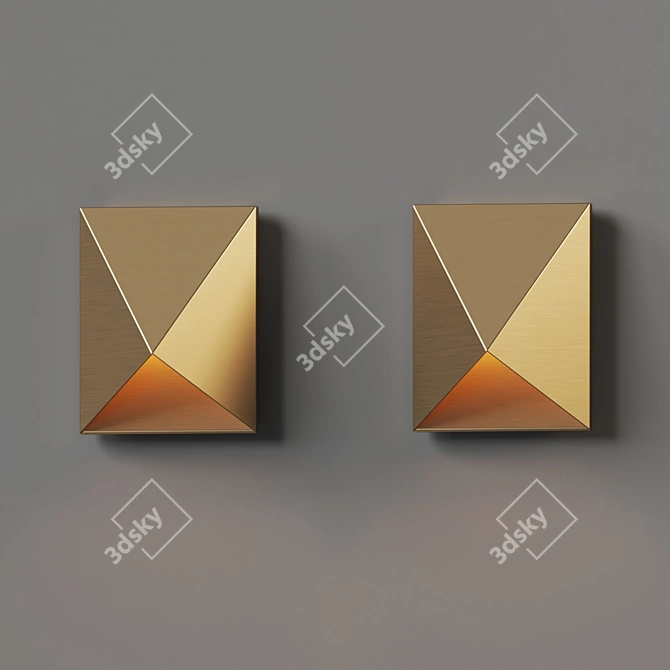 Triform Compact LED Wall Bra 3D model image 3