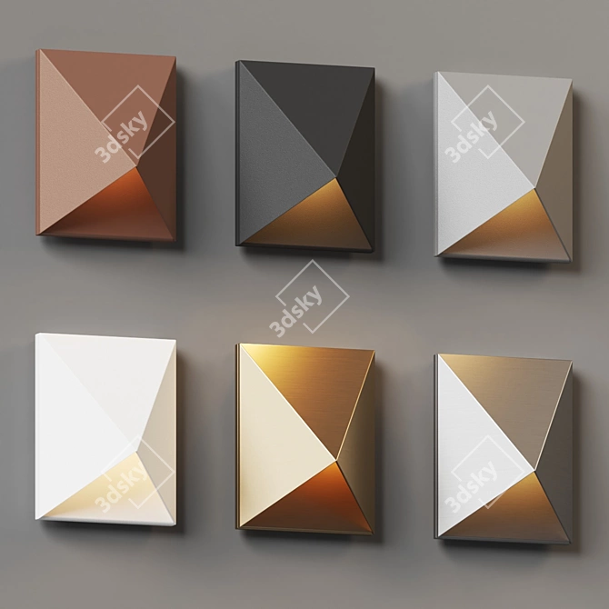 Triform Compact LED Wall Bra 3D model image 4