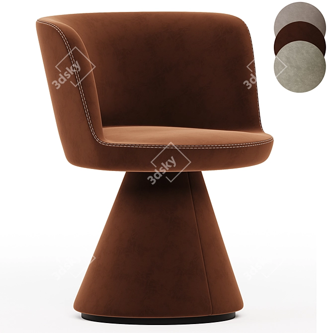 Modern Flair Chair Collection Cleopatra 3D model image 2