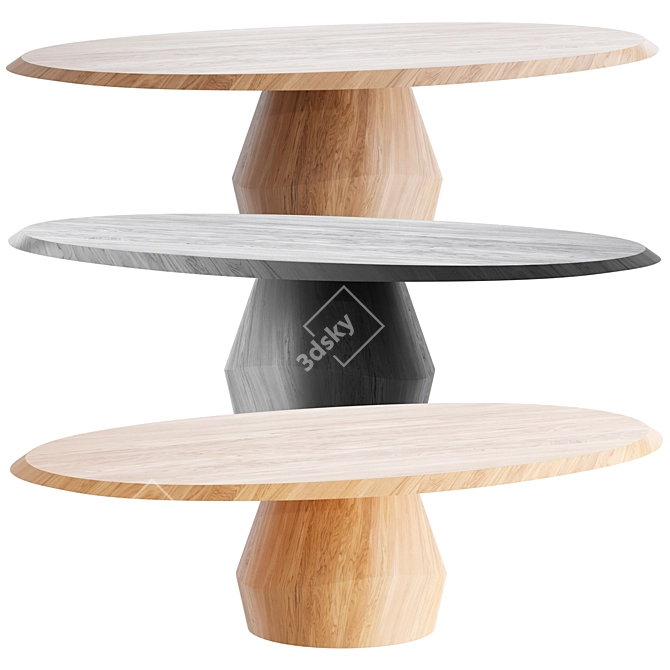 YAB Dining Table by Yabu 3D model image 2