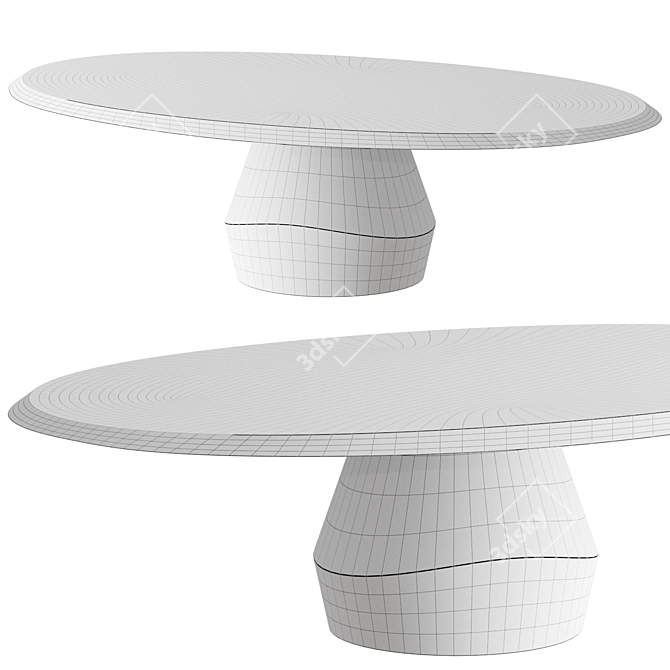 YAB Dining Table by Yabu 3D model image 3