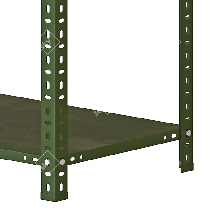Modern Hay Shelving Unit 3D Model 3D model image 5