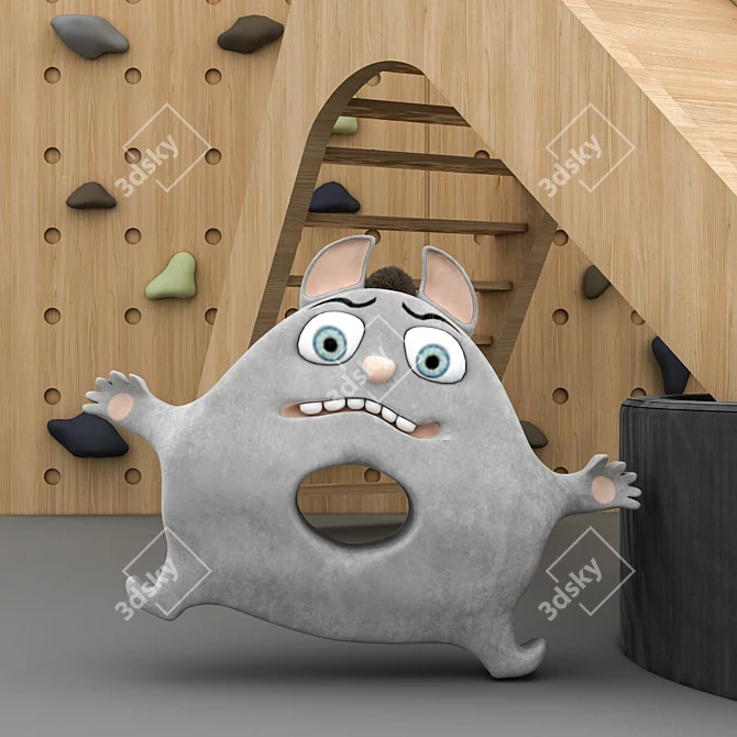 Modern Furniture and Toy Set 3D model image 6
