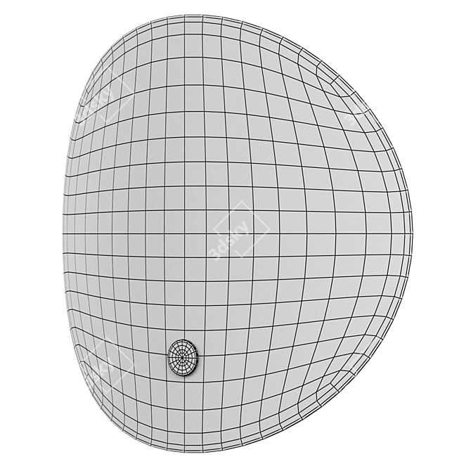 Modern Glass Black Wall Light 3D model image 4