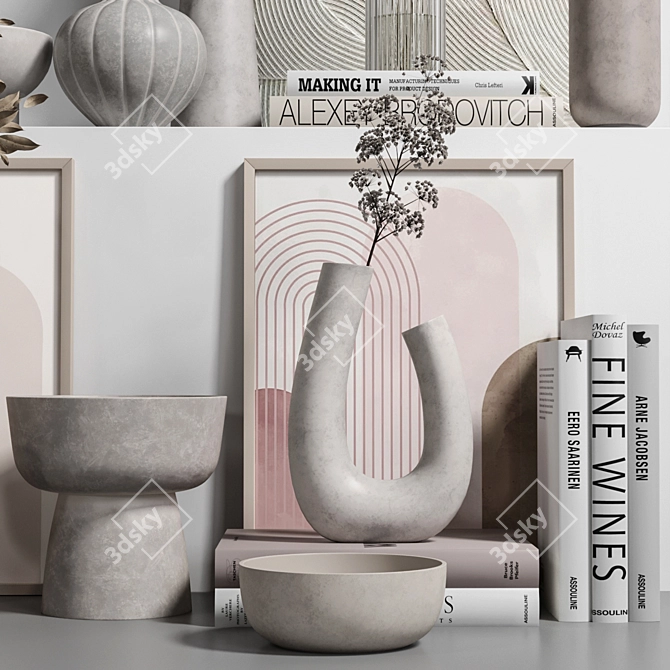 Decorative Set 3D Model Bundle 3D model image 4