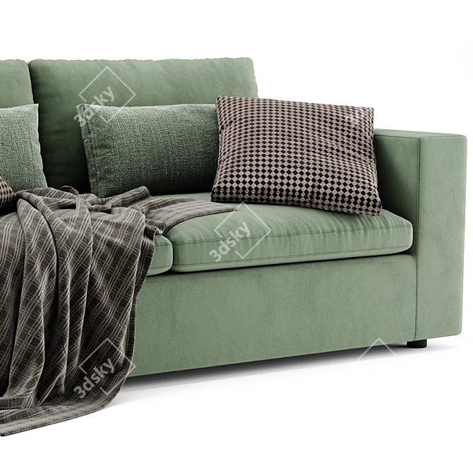  West Elm Harmony Modular 2-Seat Sofa 3D model image 4