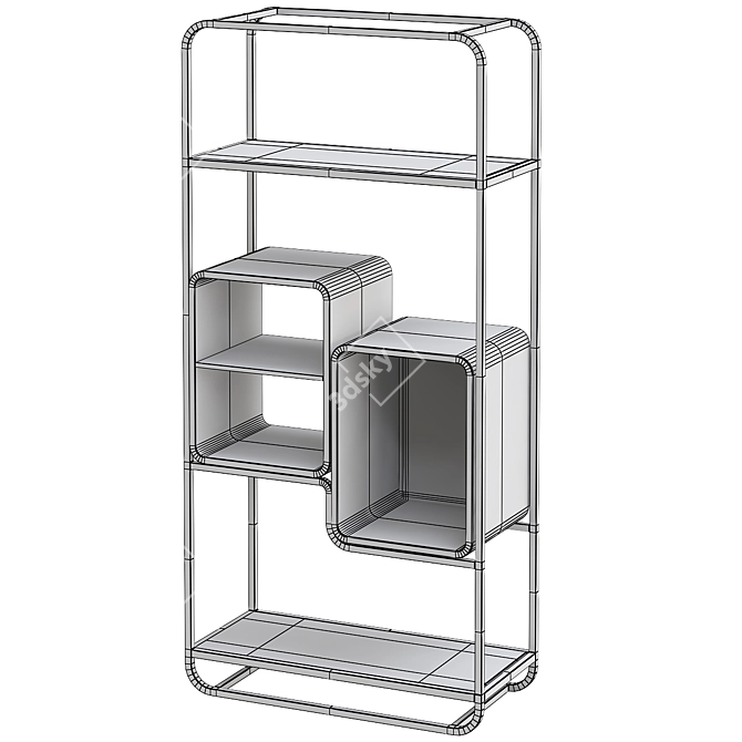 Luxury Aurum Bookcase by Venumblack 3D model image 2