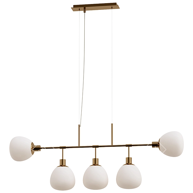 Erich Modernist Hanging Lamp 3D model image 1