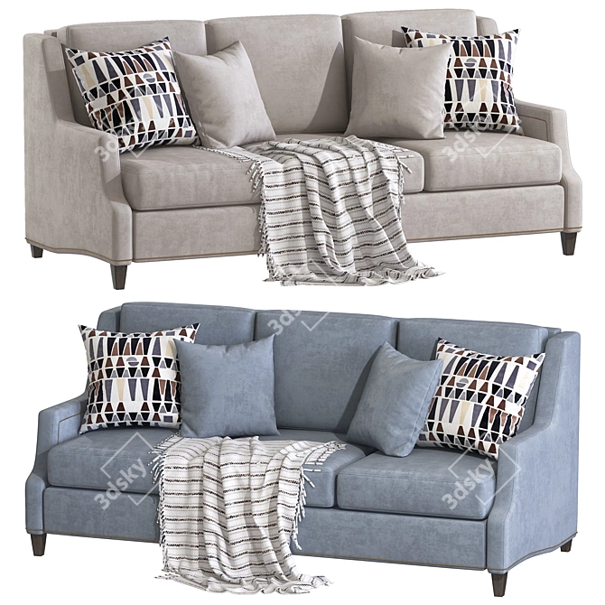 Modern Remix Sofa 3D Model 3D model image 1