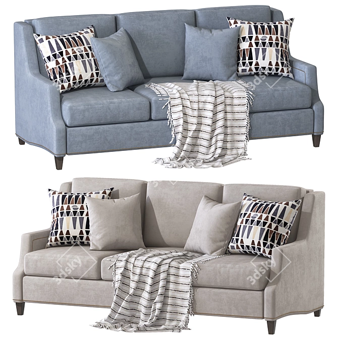 Modern Remix Sofa 3D Model 3D model image 3