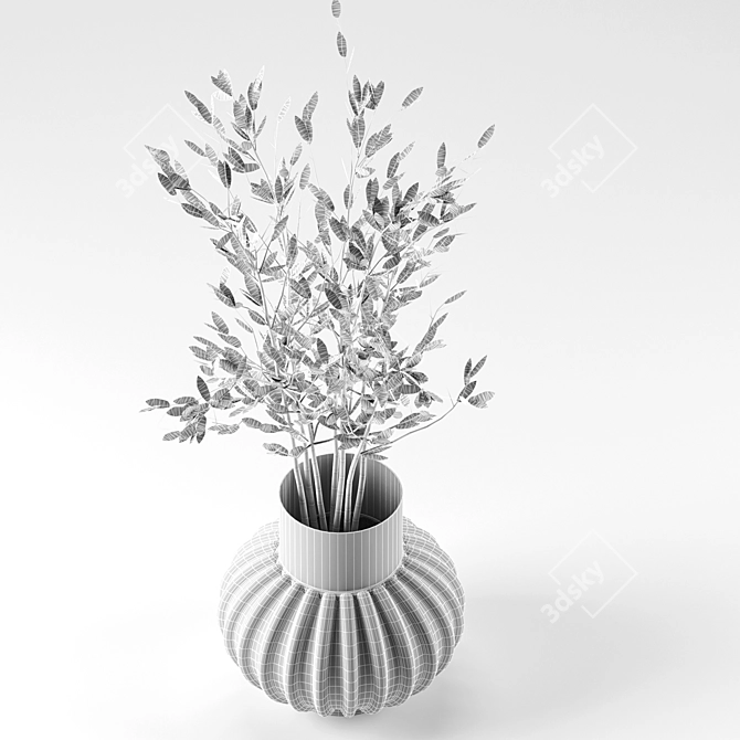 Vibrant Indoor Plant 3D Model 3D model image 2