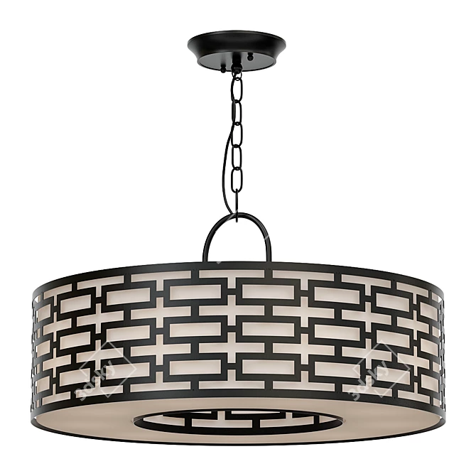 Elegant Allegretto Artistic Chandelier 3D model image 1