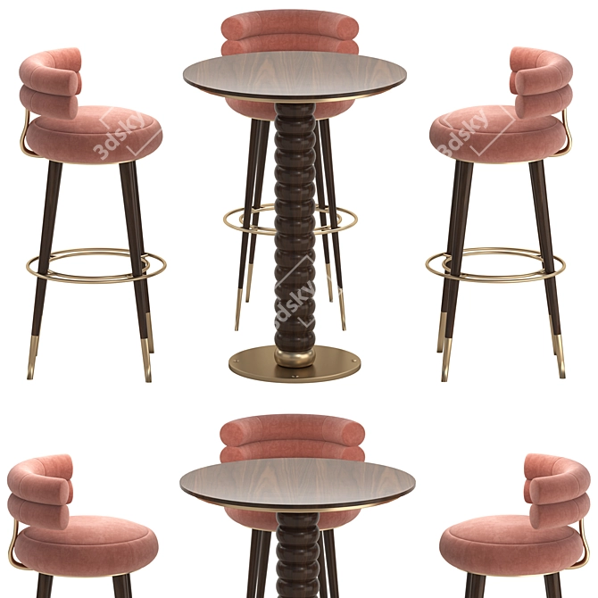 Gordon and Betsy Bar Set, Downloadable 3D Models 3D model image 1