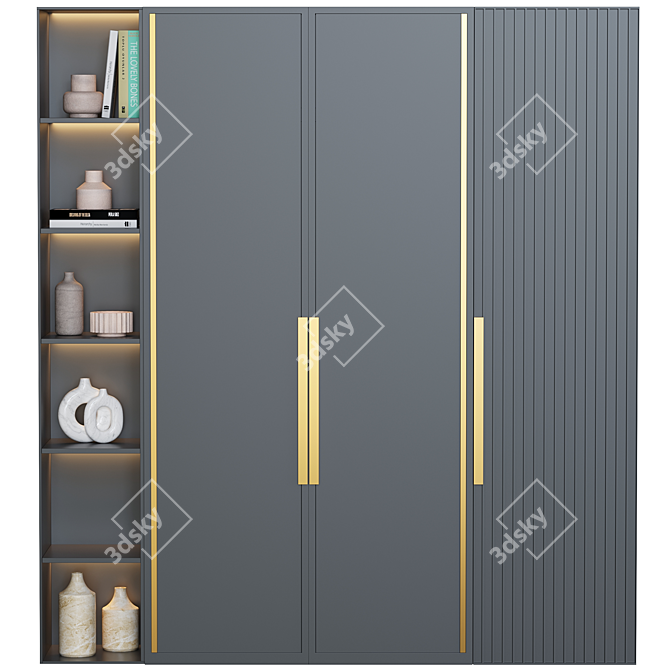 Modern Furniture Composition Set 2014 3D model image 2