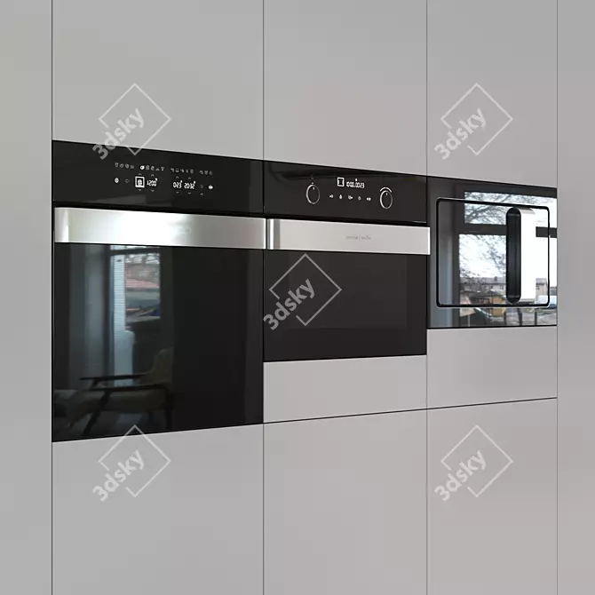 Versatile Microwave Oven Combo 3D model image 2