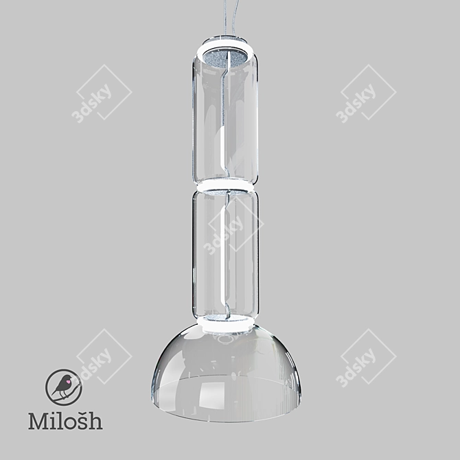 Milosh Tendence Pendant Light 3D model image 2